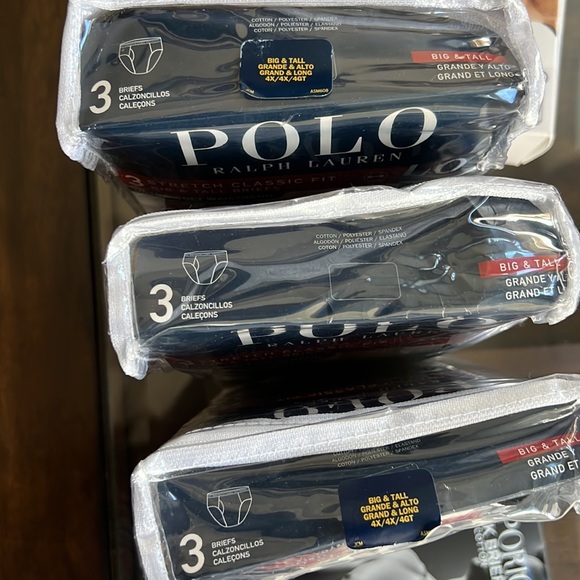 Bundle (3) POLO RALPH LAUREN STRETCH CLASSIC FIT BRIEFS. - Picture 9 of 10